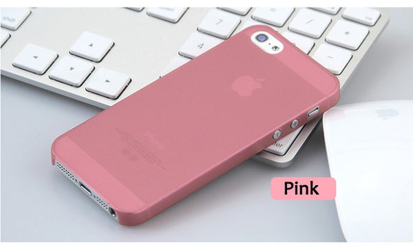 0.3mm Ultra Thin Slim Matte frost Translucent Case For iPhone