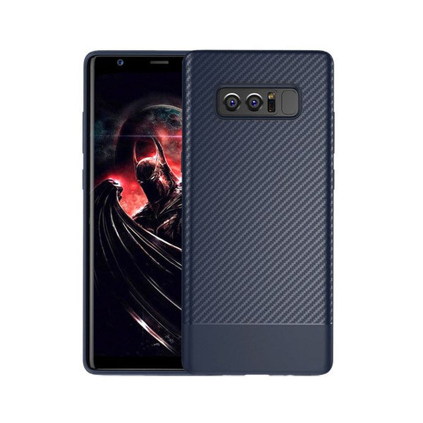 Luxury Carbon Fiber Soft Phone Case For Samsung