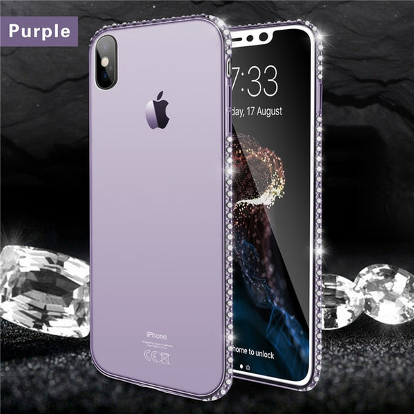 Bling Diamond Soft Transparent Crystal case For iPhone