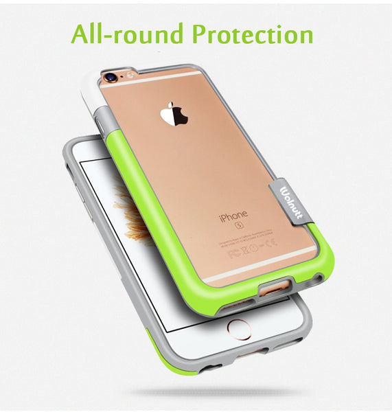 6 Colors Walnutt Soft Cover Side Protection for iPhone