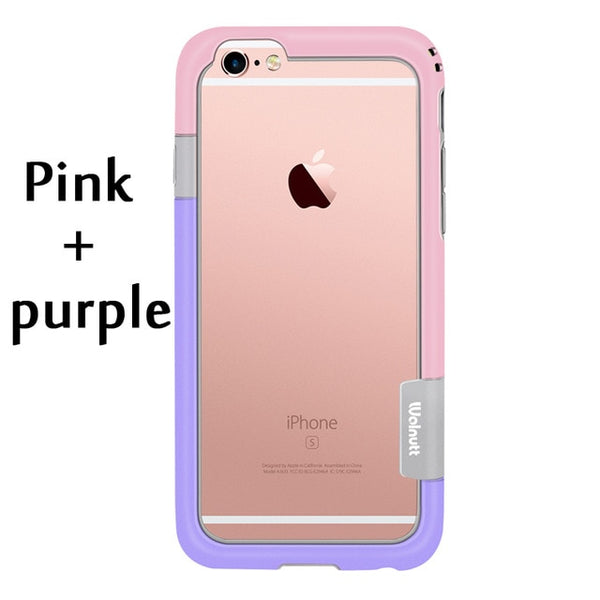 6 Colors Walnutt Soft Cover Side Protection for iPhone