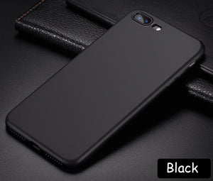 Matte Luxury Back Soft Silicon Case For iPhone Full Cover