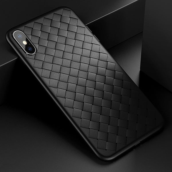 Ultra Thin Slim Back Weave Cases For iPhone