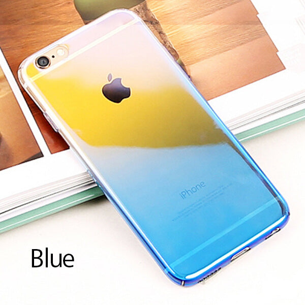 Ultra Slim Gradient Color Hard PC Case For iPhone