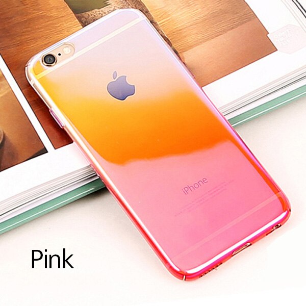 Ultra Slim Gradient Color Hard PC Case For iPhone