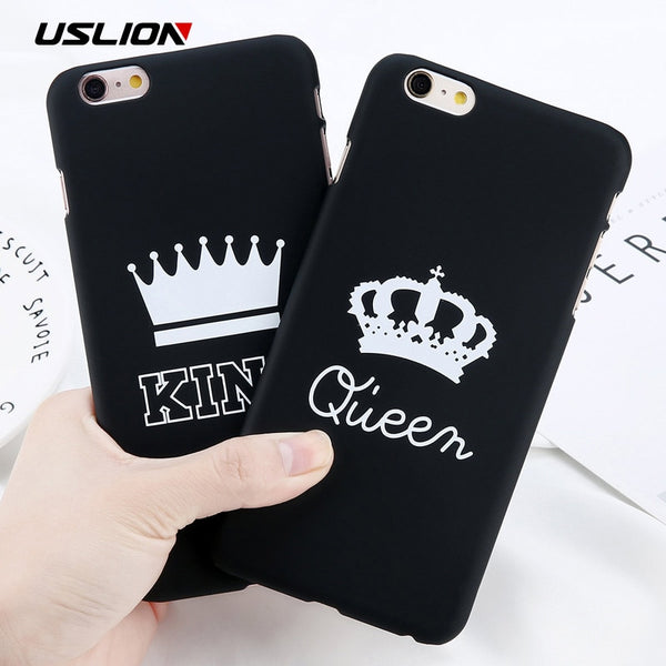 Couple KING Queen Crown Phone Case For iPhone