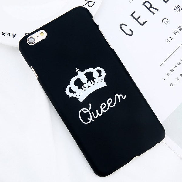 Couple KING Queen Crown Phone Case For iPhone