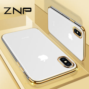 Luxury Soft Silicone Shockproof Case For iPhone