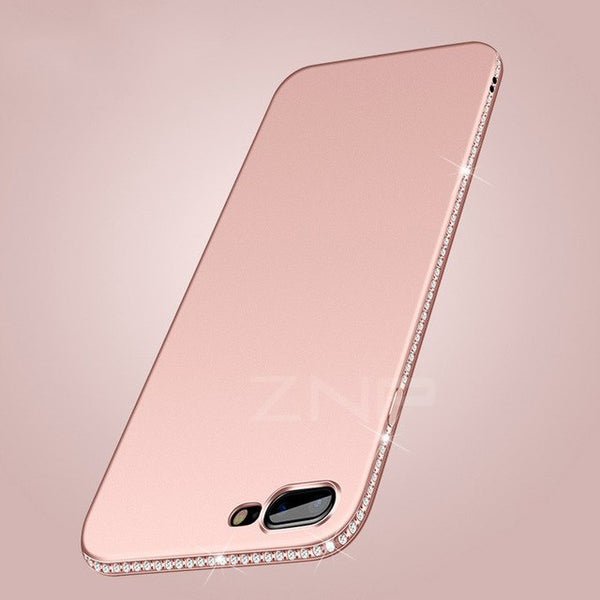 Diamond Glitter Matte Phone Cases For iPhone