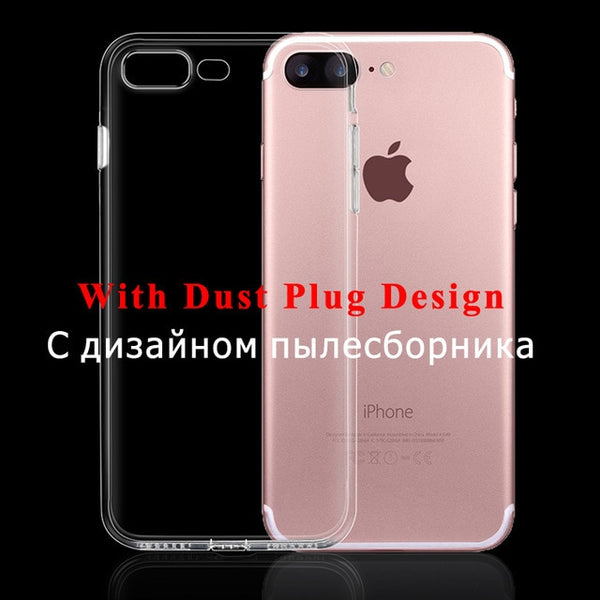 Ultra Slim Clear Soft Silicon Phone Case For iPhone