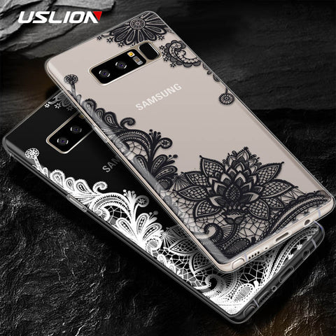 Retro Sexy Lace Mandala Flower Clear Soft For Samsung