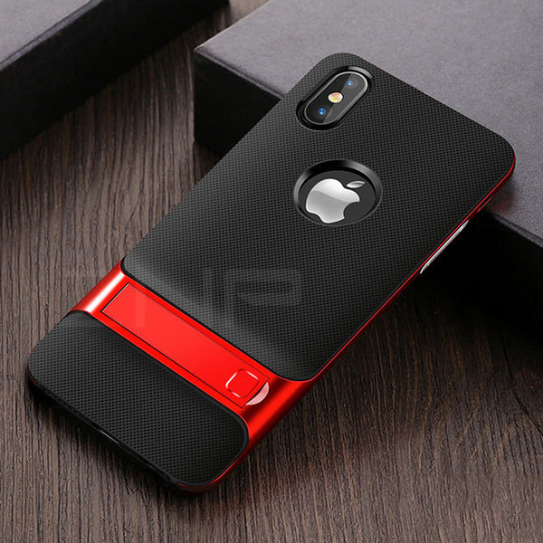 360 Protective Kickstand Shock Proof Holder Case For iPhone