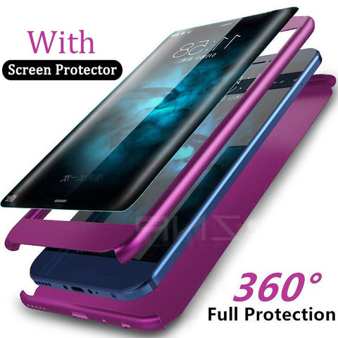 Shockproof 360 Full Degree Cover Phone Case For Samsung