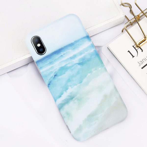 Glitter Powder Marble Phone Case For iPhone Glossy Stone Silicone Soft Back Cover