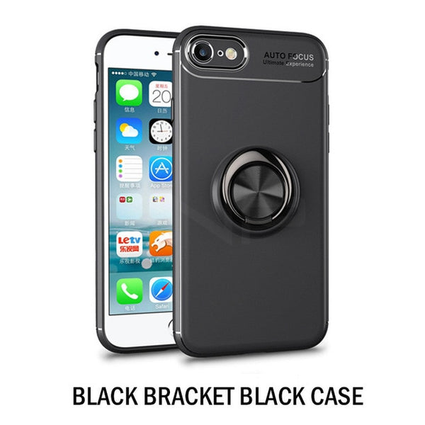 Luxury Car Bracket Ring Magnetic  Protective Case For iPhone