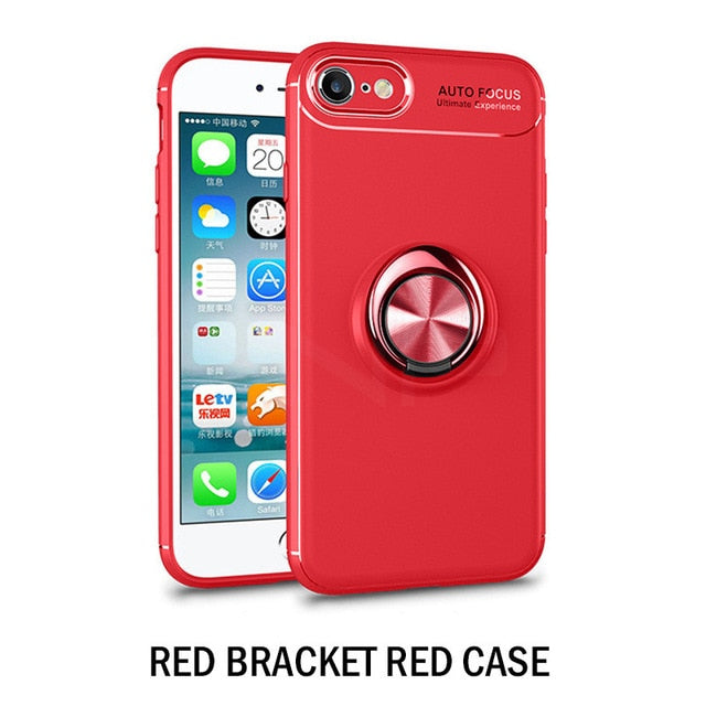 Luxury Car Bracket Ring Magnetic  Protective Case For iPhone