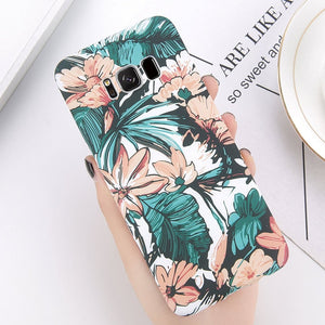 Flower Green Leaves Phone Case For Samsung