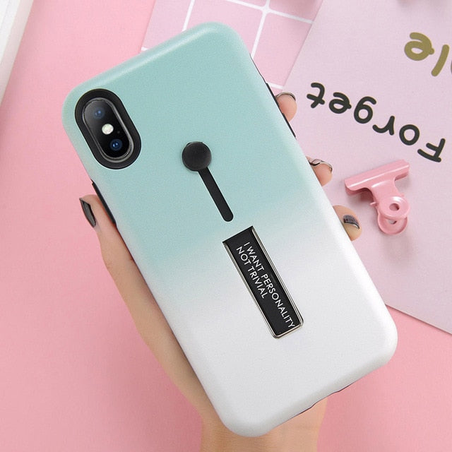 Hide Ring Stand Case For iPhone