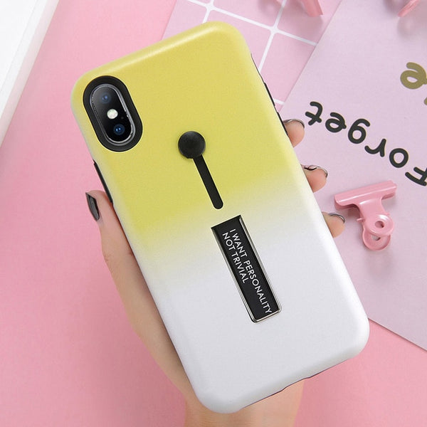 Hide Ring Stand Case For iPhone