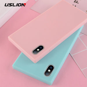 Square Silicone Case For iPhone