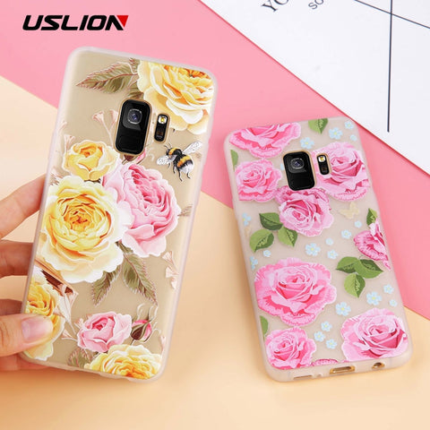 Rose Floral Leaves Phone Case For Samsung