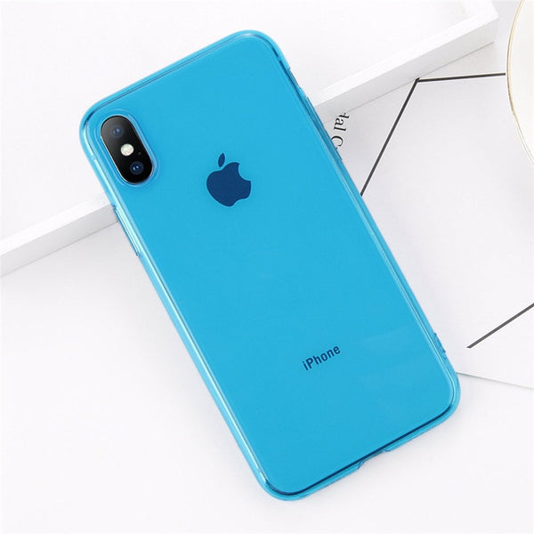 Soft Clear Silicone Case For iPhone