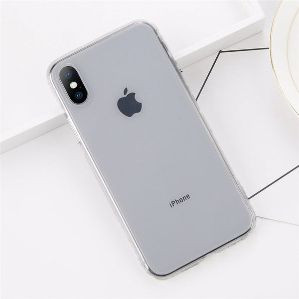 Soft Clear Silicone Case For iPhone