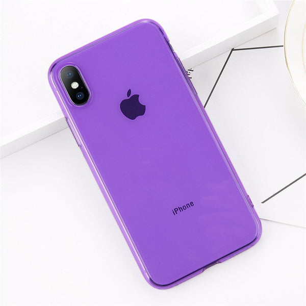 Soft Clear Silicone Case For iPhone