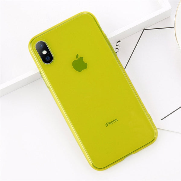 Soft Clear Silicone Case For iPhone