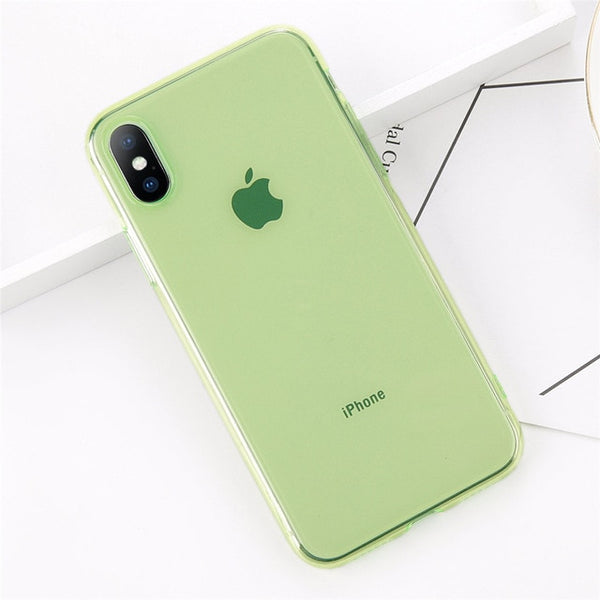 Soft Clear Silicone Case For iPhone