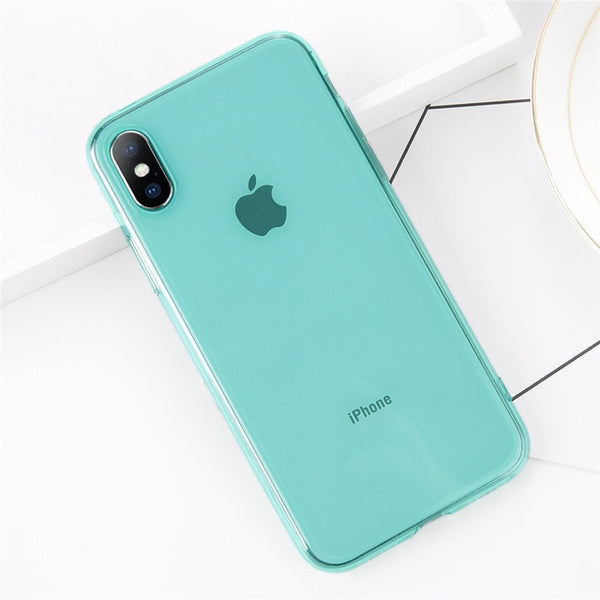 Soft Clear Silicone Case For iPhone