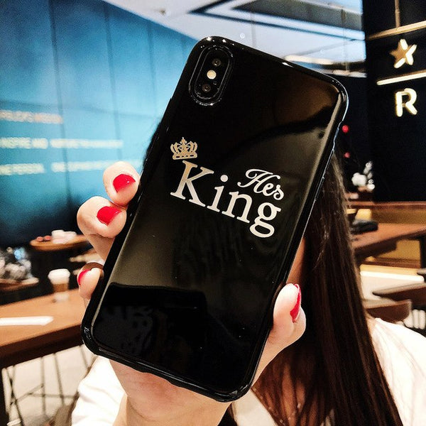 Cartoon Crown Phone Case For iPhone Silicone Cases