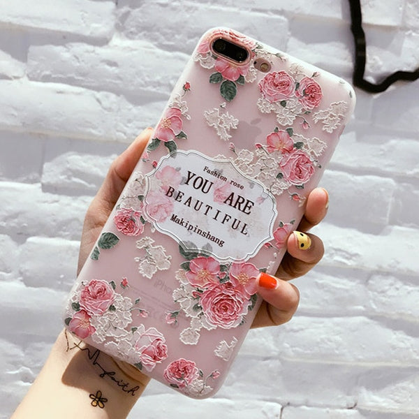 Rose Floral Cases For iPhone