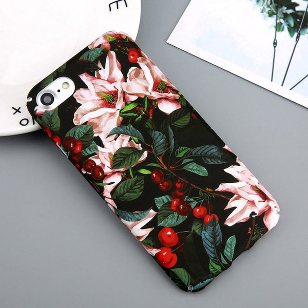 Flower Cherry Tree Hard PC Phone Cases  For iPhone