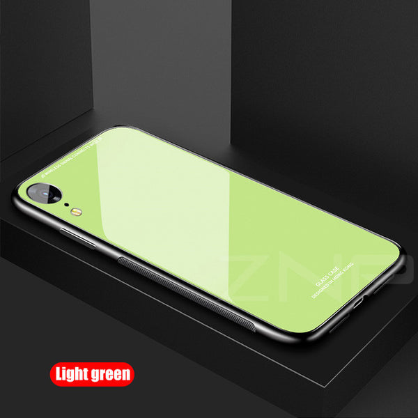 Full Cover Phone Cases For iPhone Tempered Glass Shell