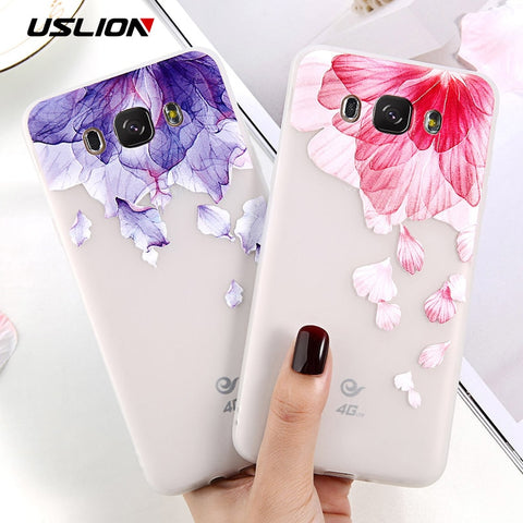 Clear Soft Flower Case for Samsung