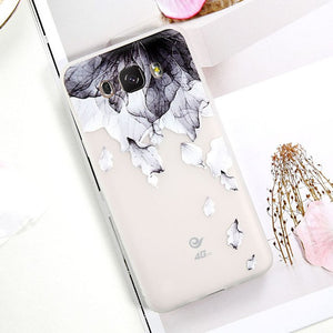 Clear Soft Flower Case for Samsung