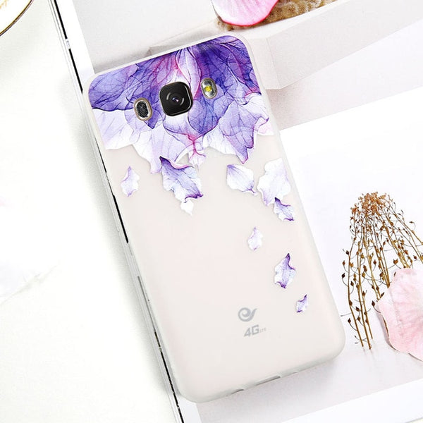 Clear Soft Flower Case for Samsung