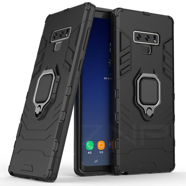 Armor Phone Case With Holder Full Cover For Samsung