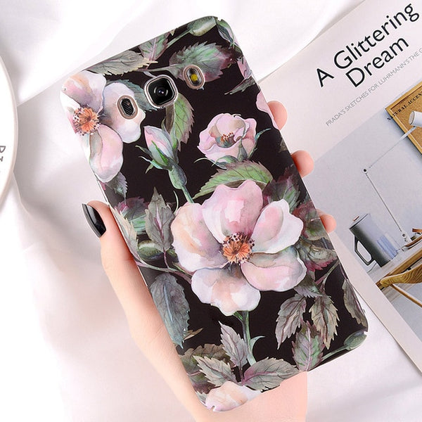 Flower Hard Phone Case for Samsung