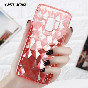 3D Diamond Clear Soft Phone Case for Samsung