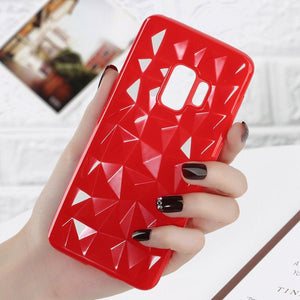 3D Diamond Clear Soft Phone Case for Samsung