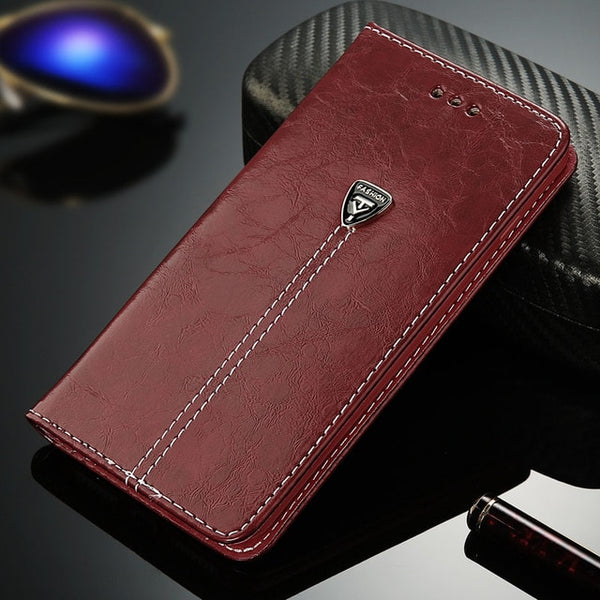 Luxury Flip Leather Phone Case For iPhone