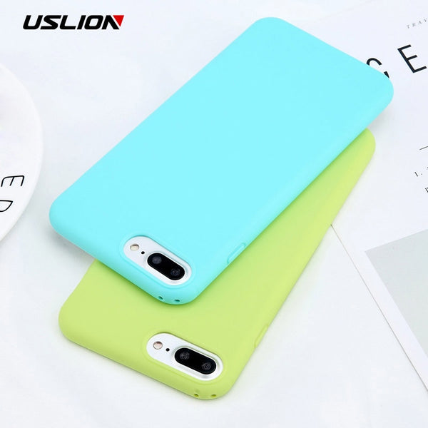 Candy Color Plain Phone Case For iPhone