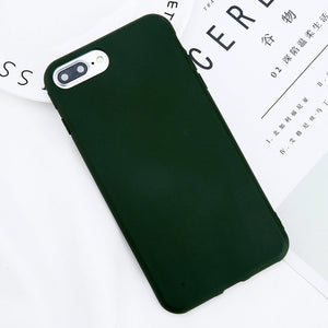 Candy Color Plain Phone Case For iPhone