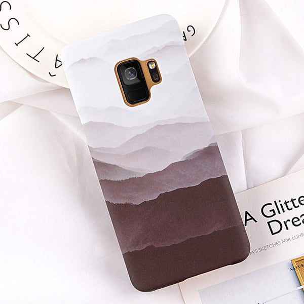 Mountain Peak Forest Hard Ultra Thin Phone Case For Samsung