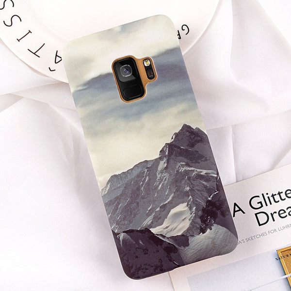 Mountain Peak Forest Hard Ultra Thin Phone Case For Samsung