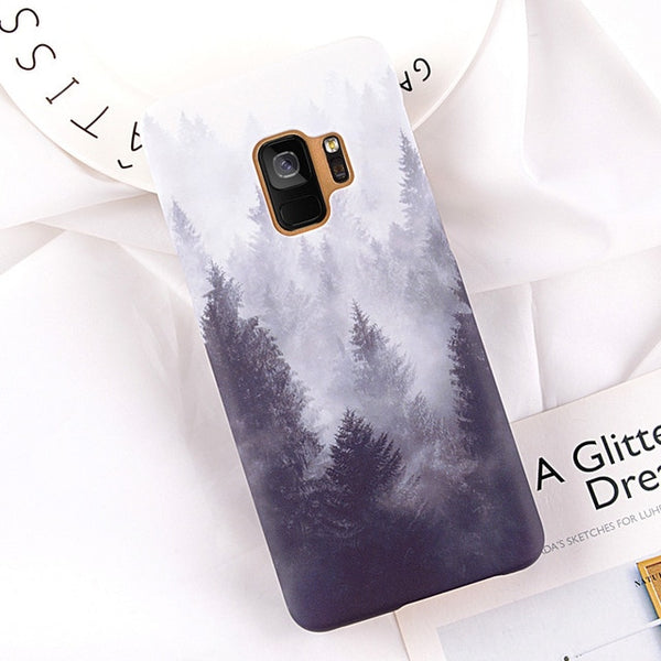 Mountain Peak Forest Hard Ultra Thin Phone Case For Samsung