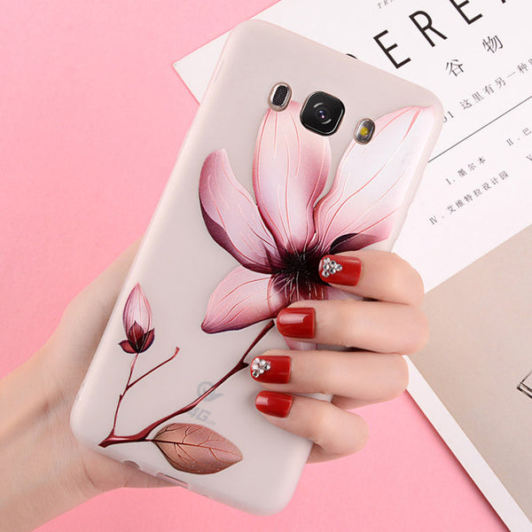 Relief Lotus Flower Phone Cases for Samsung