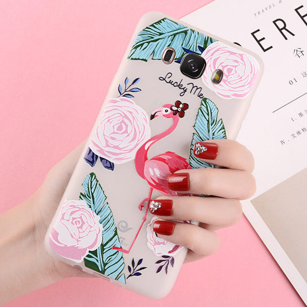 Relief Lotus Flower Phone Cases for Samsung